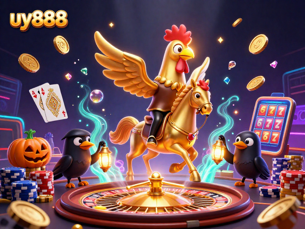 Experience the excitement of uy888 with our vibrant casino scene featuring captivating characters and elements.